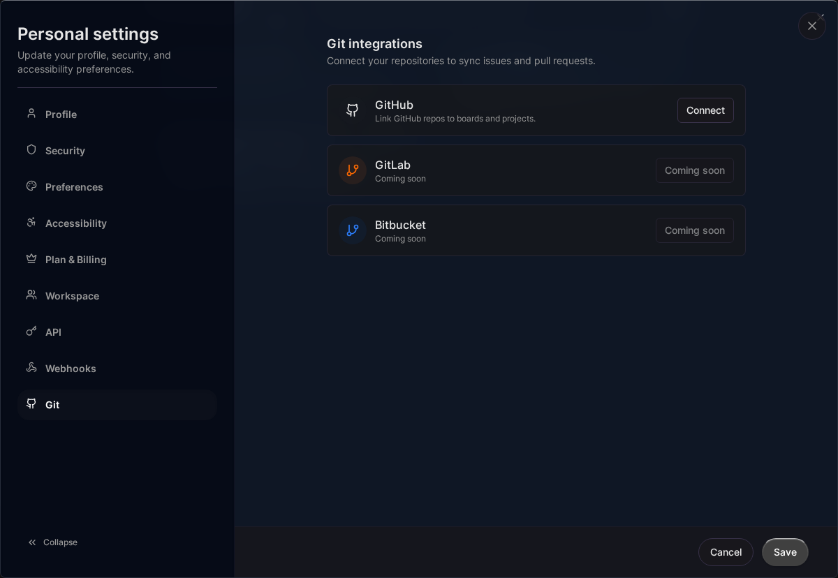 Git-Integrationen (Desktop)