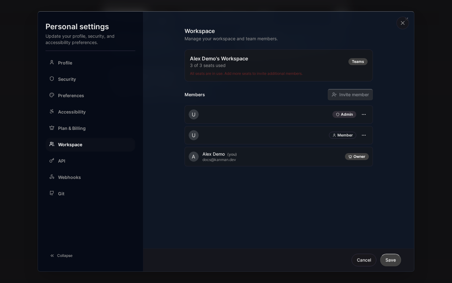 Mitglied-Entfernung bestätigen (Desktop)