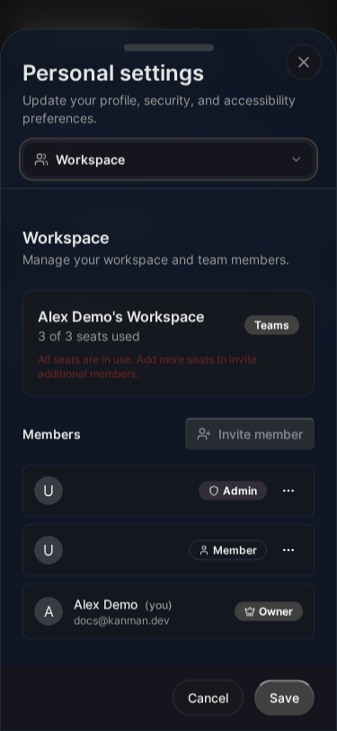 Mitglied-Entfernung bestätigen (Mobile)